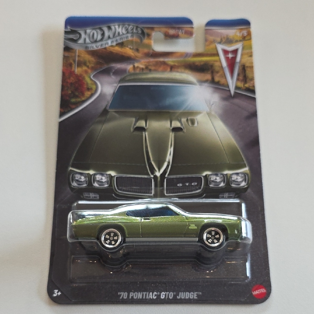 Hot Wheels '70 Pontiac GTO Judge Car - Silver Series